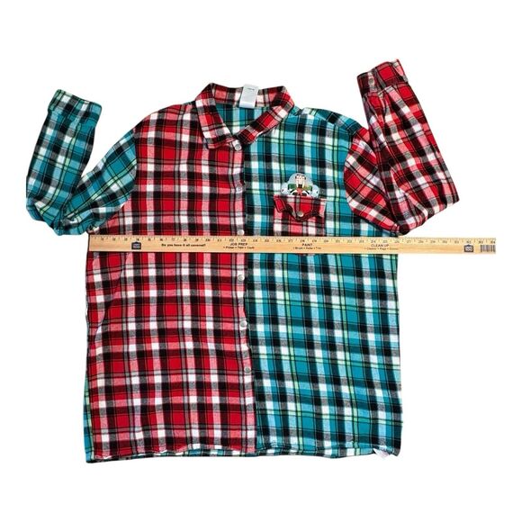Disney Pixar Toy Story “Toy To The World” Christmas Flannel Snap Button Up XXL - Picture 4 of 15